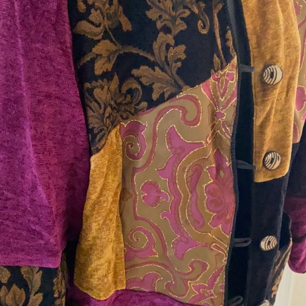 Indigo Moon Stylish Patchwork Jacket - image 2